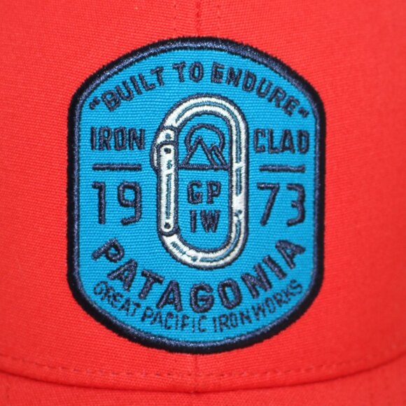 Patagonia Men's Great Pacific Iron Works Carabiner LoPro Trucker Hat Snapback - Picture 2 of 11